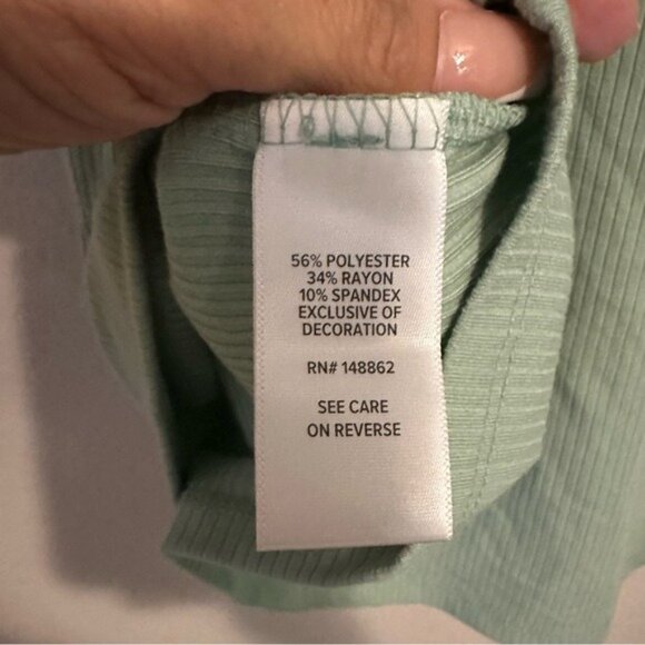 Torrid Mint Light Green Ribbed Tank Top Size 2X NWT - Picture 9 of 11